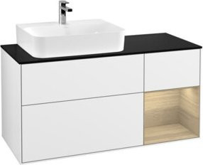 V&B Waschtischunterschrank Finion in Weiß glänzend lackiert, Breite: 120 cm, Tiefe: 50,1 cm, Höhe: 50,1 cm - Bild 1