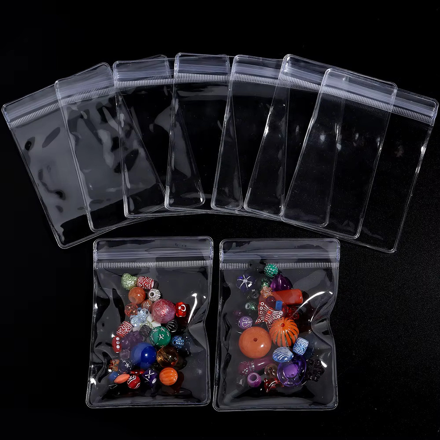 Transparente Kunststoff-Druckverschlussbeutel von Filluck in Weiß zur Aufbewahrung von Schmuck und Kleinteilen - Bild 5