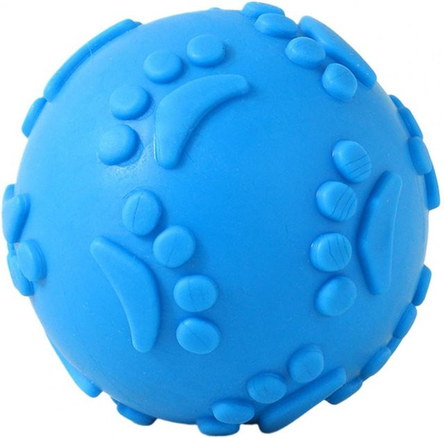 Monica888 Zerrspielzeug für kleine Hunde, quietschender Ball, blau - Bild 1