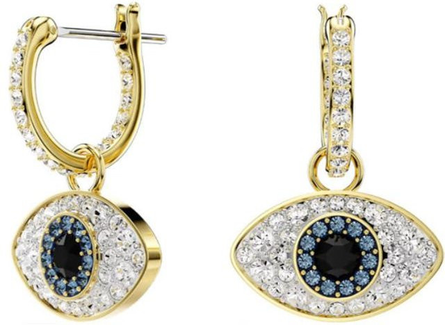 Swarovski Ohrringe, Kristall, Gold, Damen - Bild 1