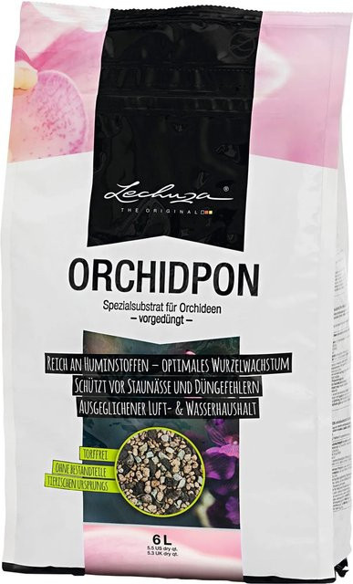 Lechuza Orchidpon Orchideensubstrat aus Lava, Bims und Zeolith, 6 Liter - Bild 1