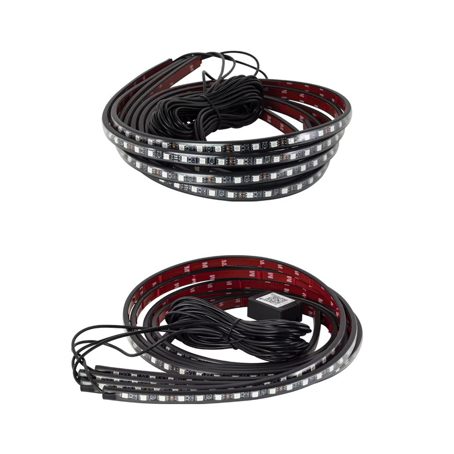 WUMFIRE Auto Underbody LED Neon Kit mit RGB Umgebungsbeleuchtung, App- und Fernbedienung-Steuerung, Multicolour Neon Flex Streifen - Bild 6