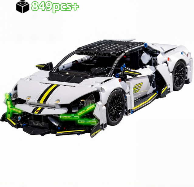 FUNXINEE City Speed Car Rennfahrzeug, Technischer Bausatz, 1:14, 849 Teile - Bild 1