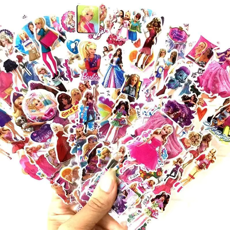Mattel Barbie 3D-Anime-Cartoon-Aufkleber, 6-teiliges Set, multicolor - Bild 2