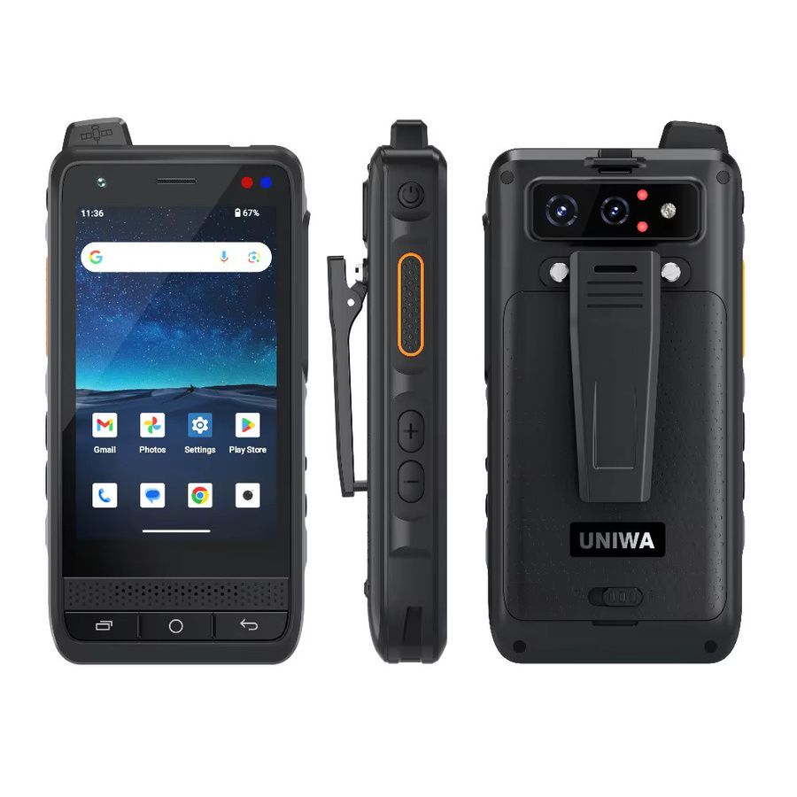 UNIWA F400 Robustes PDA mit Android 15, 4G LTE, 4,0 Zoll Display, NFC und abnehmbarem 4350mAh Akku in Schwarz inklusive Ladestation - Bild 3