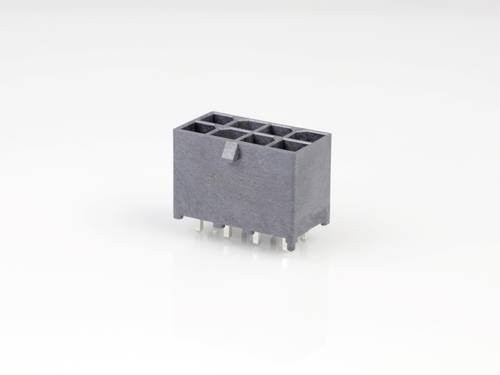 Molex Einbau-Stiftleiste Standard 8-polig in Schwarz und Grau mit 5,70 mm Rastermaß - Bild 1