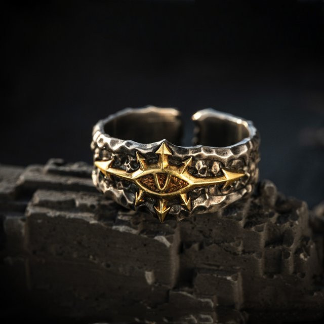 LENNIK Ring, Kupfer, Bicolor, Herren, verstellbar, offen - Bild 1
