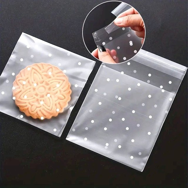 DUTRIEUX 100 Stück wiederverschließbare Zellophanbeutel aus transparentem Kunststoff für Süßigkeiten und Bäckereiwaren - Bild 1