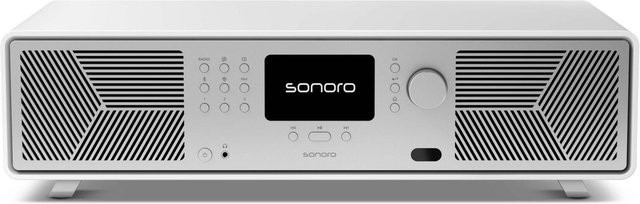 Sonoro Internetradio Kompaktanlage Avaton SO-3500-100-MWS in Weiß und Silber (matt) - Bild 1