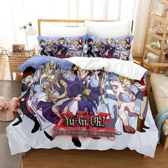 Yu Gi Oh Bettwäscheset mit 3D-Anime-Print von Binchi Fitness, Mehrfarbig, B/H: 245 x 210 cm - Bild 1
