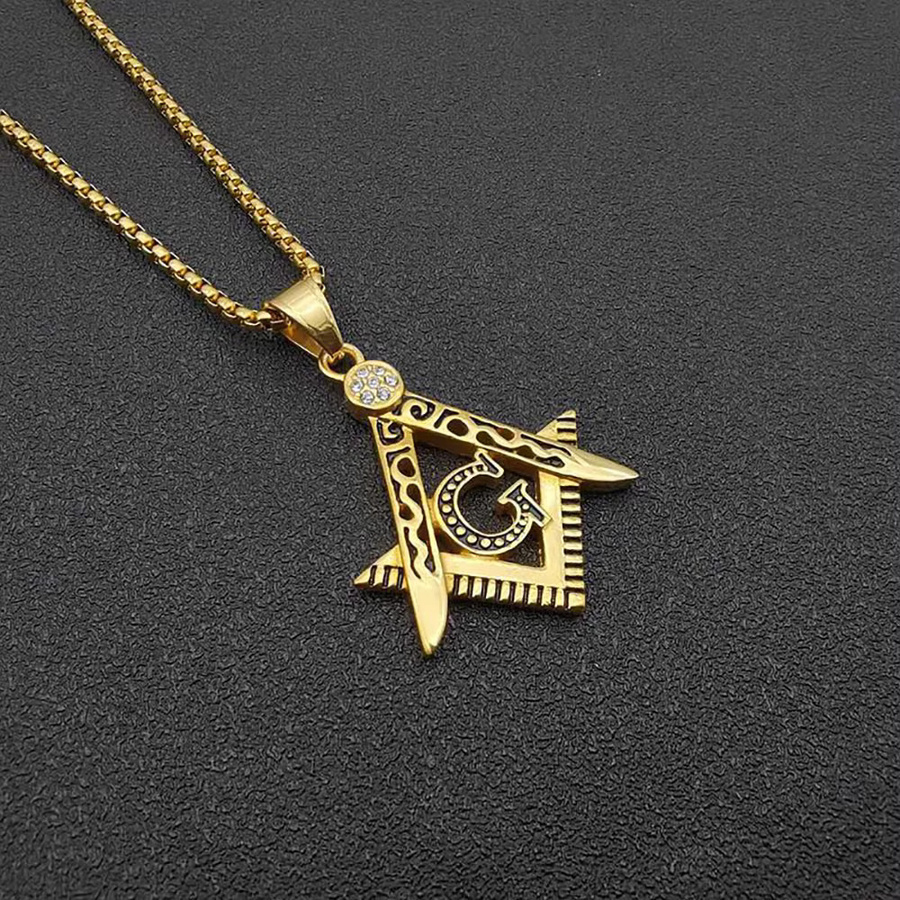 MAGIC ZONE Halskette & Anhänger, Edelstahl, Gold, Zirkonia, Unisex - Bild 3
