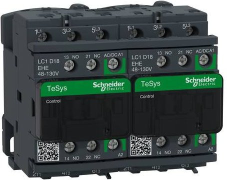 Schneider Electric LC2D18EHE Wendeschütz-Kombination in Grau - Bild 1