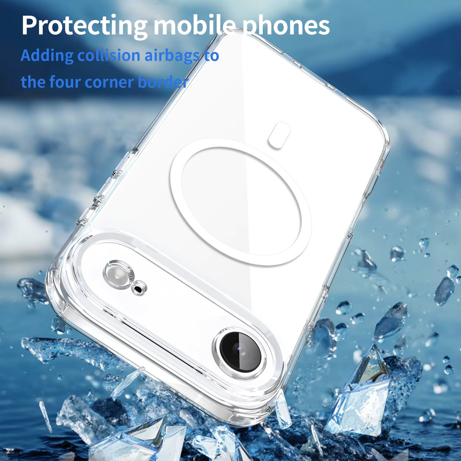 DecoPhone Magnetische Schutzhülle aus Acryl für iPhone 15, 16 Plus, 16E, 17 Air und Pro Max in Transparent/Purple - Bild 2