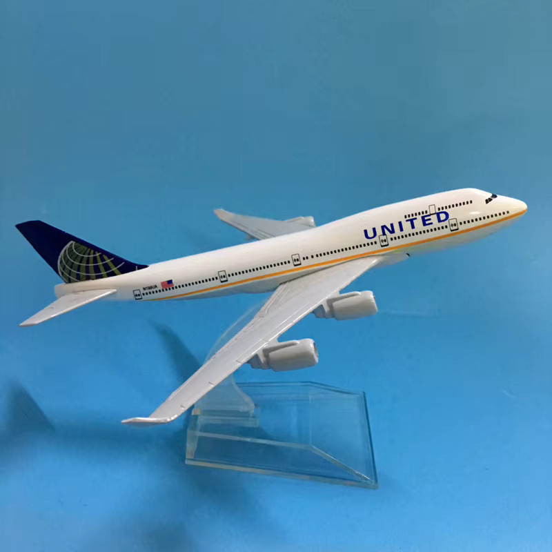 JASON TUTU United Boeing B747 Flugzeugmodellflugzeug, Druckgussmetall, Maßstab 1:400 - Bild 2
