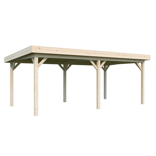 PALMAKO Pavillon Lenna in Braun mit transparentem Tauchgrund, B/H/T: 588 x 245 x 300 cm - Bild 2