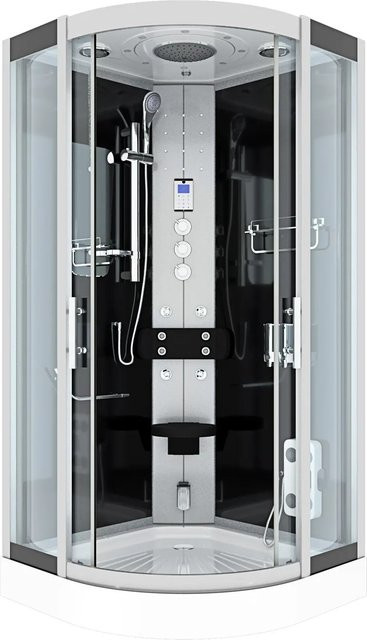 AcquaVapore Duschkabine D46-13T1-EC Komplettdusche mit Regendusche, Handbrause, LED-Beleuchtung und Fußmassage, B/T: 90 x 90 cm - Bild 1