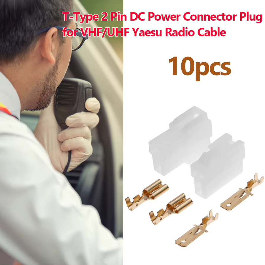 VODOOL 10 Sets universelle T-Typ 2-polige DC-Stromanschluss Stecker Set mit männlichen und weiblichen Barrel Plugs aus Kunststoff und Metall - Bild 3