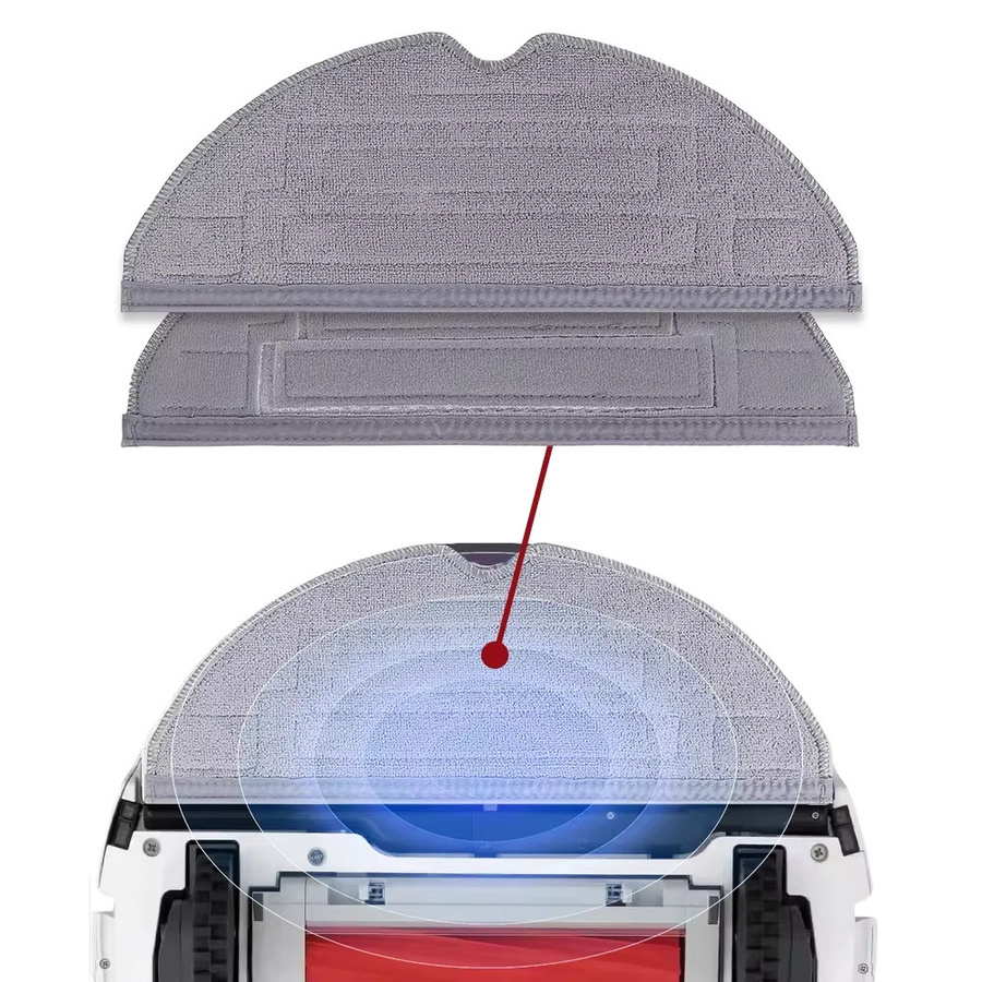 Roborock Ersatzteilset für S8 S8 Pro Ultra S8+ mit HEPA-Filtern, Mopptüchern, Hauptwalze und Seitenbürsten aus Kunststoff - Bild 3