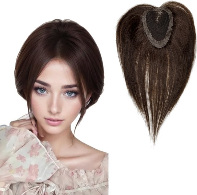 Anemone Echthaar-Toupet für Damen, nahtlos mit natürlicher Haarlinie - Bild 1