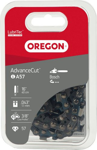 OREGON Halbmeißelzahn-Ersatzkette, 57 TG, 400 mm, grau - Bild 1