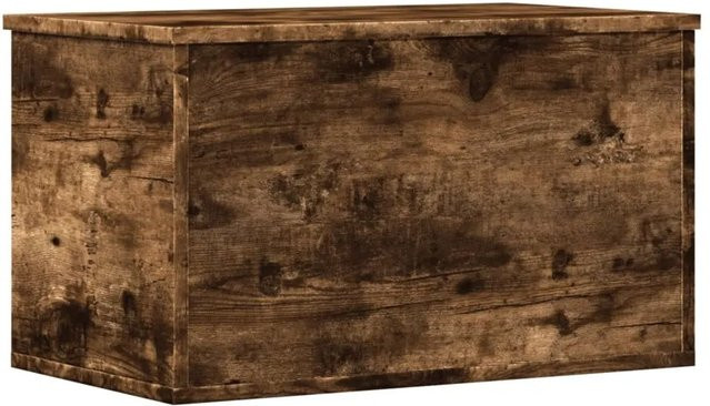vidaXL Truhe aus Holzwerkstoff in Räuchereiche, B/T/H: 60 x 35 x 35 cm - Bild 1
