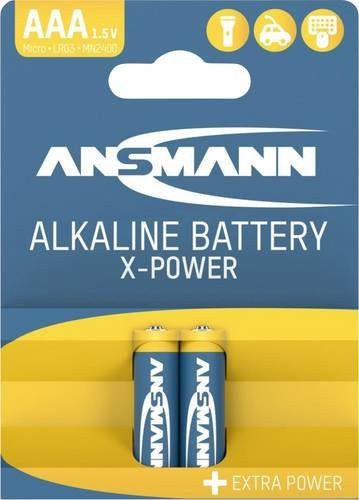 Ansmann X-Power Alkaline Micro AAA Batterien 1.5V, 2 Stück - Bild 1