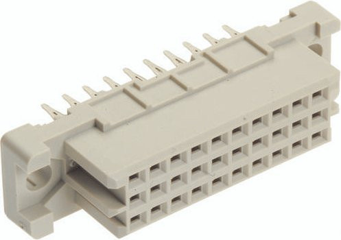 HARTING Federleiste 09252306850 aus Messing in Beige mit 3 Reihen - Bild 1