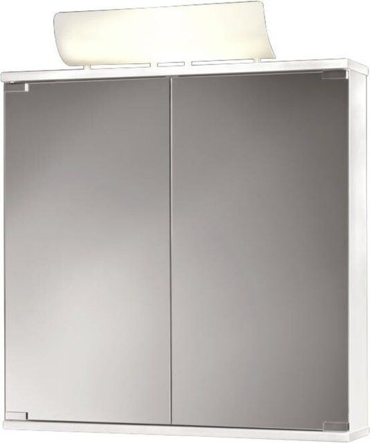 Jokey Spiegelschrank Entro Weiß Hochglanz mit Steckdose und Sensor-Schalter, B/H/T: 60 x 74 x 19 cm - Bild 2