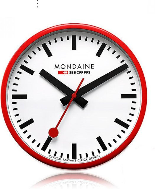 Mondaine Public Wanduhr A990.CLOCK.11SBC analog in Schwarz - Bild 1