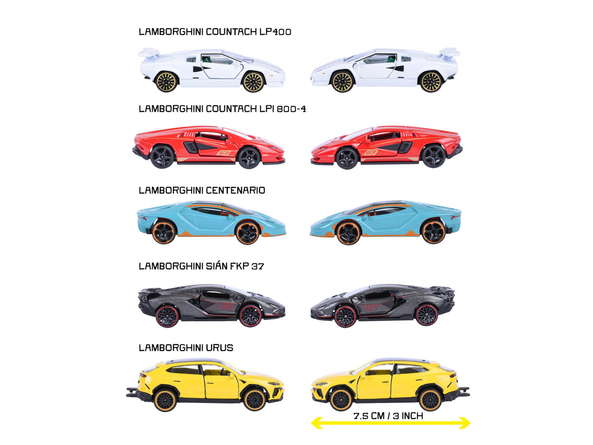 Majorette Lamborghini Spielzeugauto 5-teiliges Set - Bild 2