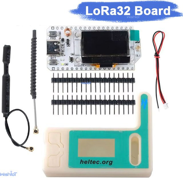 Wishiot LoRa 32 V3 Node Development Board HTIT-WB32LA_V3 mit SX1262, WiFi, BLE und 0,96 OLED Display Kit für 868 MHz und 915 MHz - Bild 1