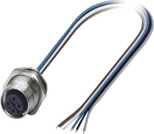 Phoenix Contact 1419658 Sensor-Aktor-Einbausteckverbinder M12 Buchse mit 5 Polen und Schraubanschluss, mehrfarbig - Bild 1