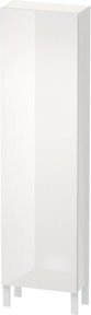 Duravit L-Cube Hochschrank in Weiß Hochglanz mit Glastüren, B: 50 cm, T: 24,3 cm, H: 176 cm - Bild 1