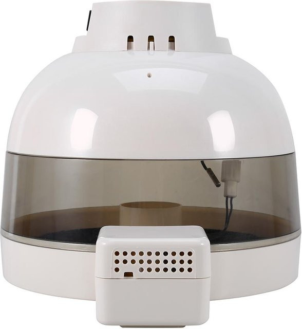Aimo Mini Auto Inkubator für 10 Eier zum Ausbrüten von Hühnern, Enten und Vögeln in Grau und Weiß - Bild 1