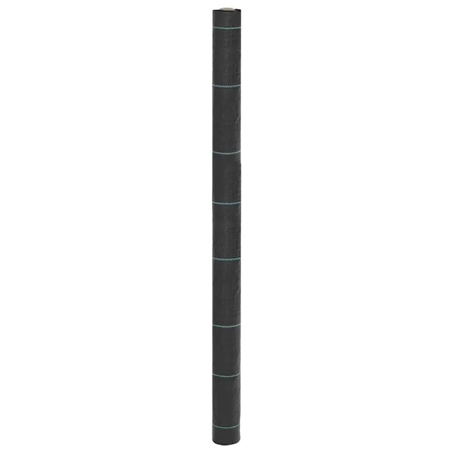 vidaXL Unkrautmembran aus Kunststoff in Schwarz, Breite: 1,5 m, Länge: 100 m - Bild 2