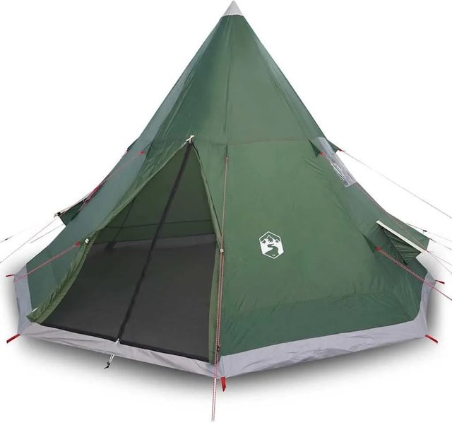 Furnicato Campingzelt Tipi für 4 Personen in Grün, B/T/H: 367 x 367 x 259 cm - Bild 1