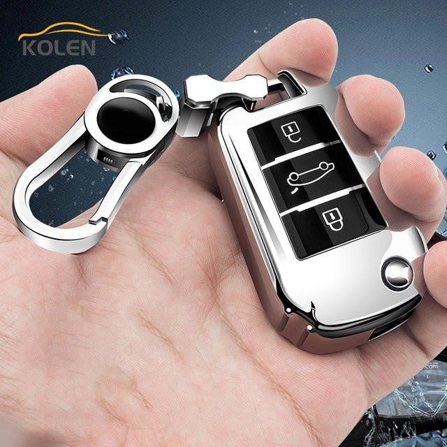 KOLEN TPU Schlüsselhülle für Auto Fernbedienung in Silber für Peugeot und Citroen Modelle - Bild 1