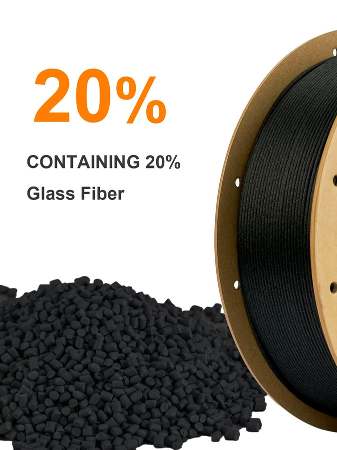 Eryone Nylon-GF 3D-Drucker-Filament für FDM, Schwarz, 1 kg - Bild 5