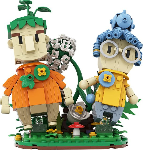 Gobricks It Takes Two Mama und Papa Mann Kodi Frau Xiaomei, Baustein Lernspielzeug - Bild 1