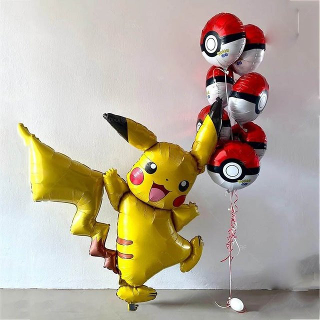 MINISO Pokemon Luftballons, Pikachu Charmander, 8-teiliges Set - Bild 1