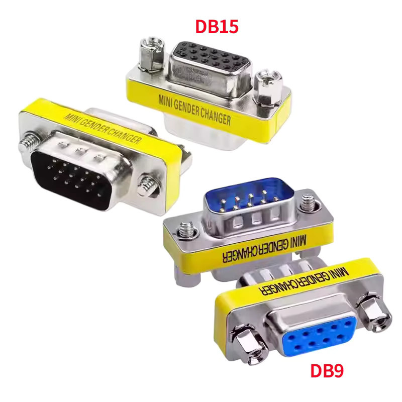 CNMAWAY 20 Stück Gender Changer Set mit DB9 und DB15 VGA 15-Pin Anschlussbuchse Konverter-Stecker für Computerzubehör - Bild 2