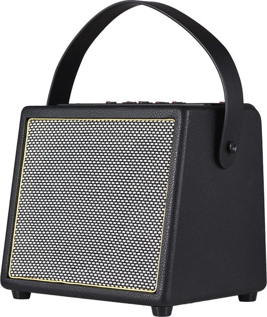 Rowin 30W E-Gitarrenverstärker mit OTG und Bluetooth Funktion, tragbarer Akustikgitarrenverstärker mit Akku, schwarz - Bild 1