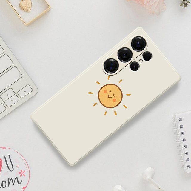 Handyhülle mit süßem Sonnenmuster für Samsung Galaxy S25 S24 S23 S22 S21 S20 Ultra Plus S21FE S23FE S24 FE S10 Plus TPU Cover - Bild 1