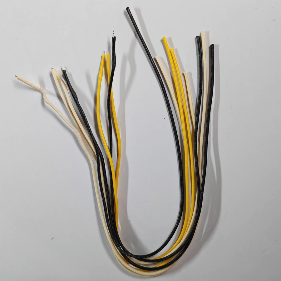 FLEOR 8er Pack Vintage Gitarren-Stoffdraht 22 AWG 7-adrig mit Wachs-Topf für E-Gitarren und Bass, Mehrfarbig - Bild 2