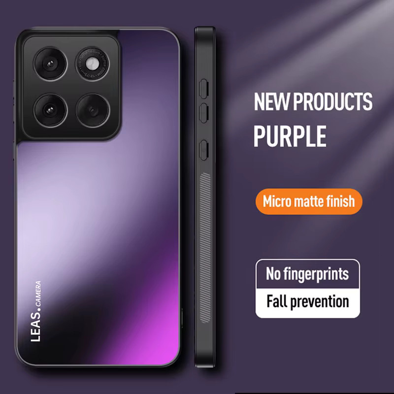 Fashion AG Frosted TPU Back Cover für Motorola MOTO Edge 60 Fusion und MOTO Edge 60 S 5G in Purple, stoßfeste Schutzhülle - Bild 2