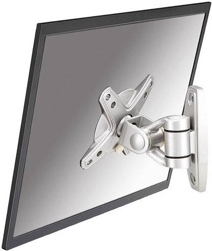 Neomounts Monitor-Wandhalterung FPMA-W1010 Silber für 1 Display von 25,4 cm bis 76,2 cm mit VESA 75x75 mm, neigbar und schwenkbar - Bild 1