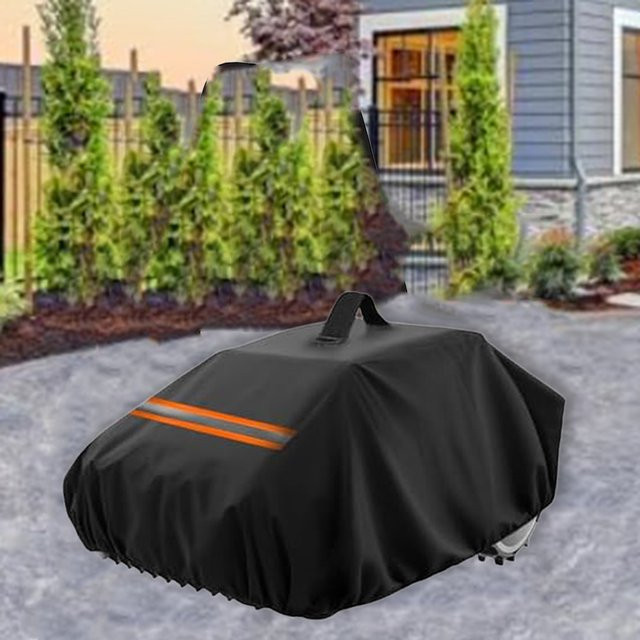 VIBRATITE Schutzhülle für Roboter-Rasenmäher aus wasserdichtem Polyester, Schwarz, B/T/H: 83 x 62 x 43 cm - Bild 1