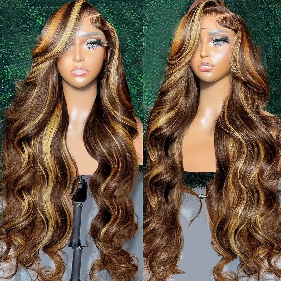 Sooolavely Remy Echthaar Lace Front Perücke Body Wave, Damen - Bild 4