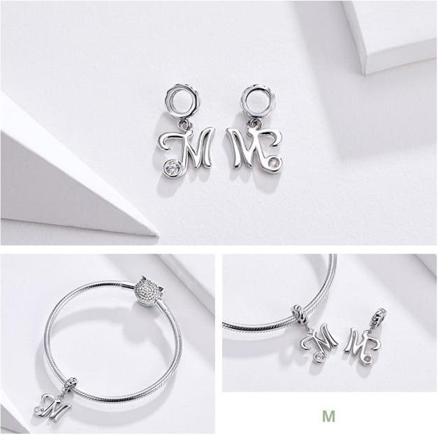 Allbestart Armband Charm, 925 Silber, Buchstabe AZ, Zirkonia, Damen - Bild 1