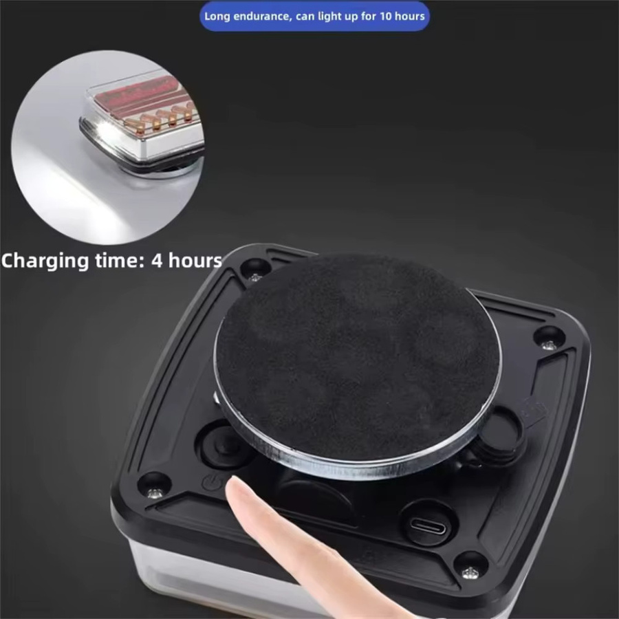 Betuyoo Kabellose Magnetische LED-Anhängerbeleuchtung mit Rücklicht, Bremslicht, Blinker und Kennzeichenbeleuchtung, IP65 Wasserdicht für Wohnwagen, RV, Camper, LKW und Boot - Bild 3